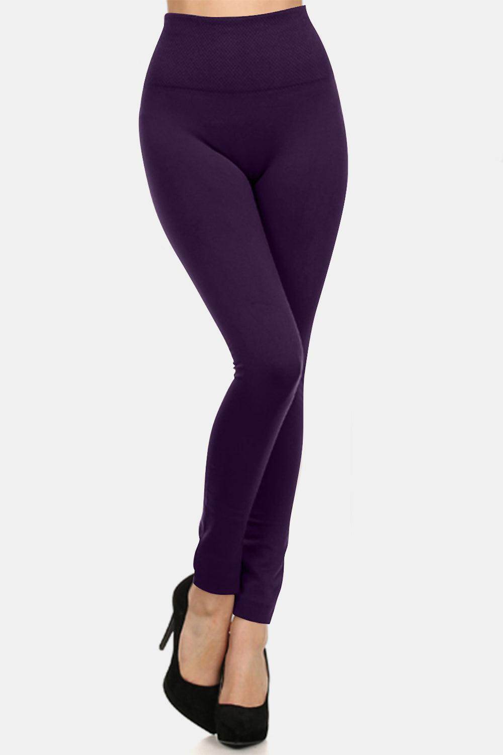 Yelete Seamless High Waist Fleece Leggings for Comfort - Selvanelle
