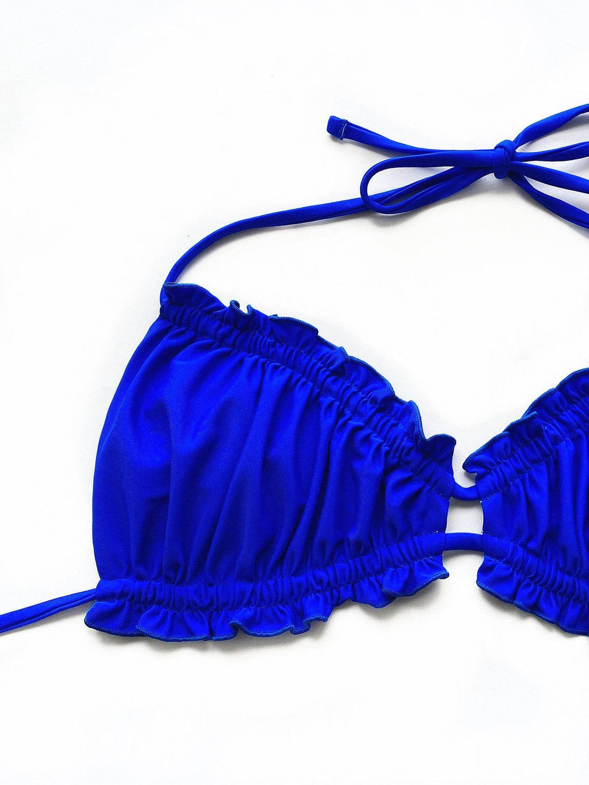 Frill Trill Halter Neck Bikini Set - Selvanelle