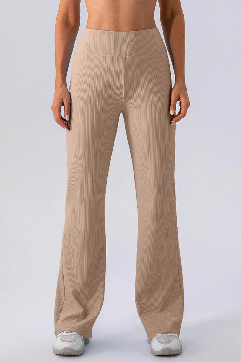 High Waist Straight Active Pants for Comfort and Style - Selvanelle