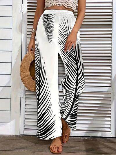 Stylish Printed Wide Leg Pants for Comfortable Fashion - Selvanelle