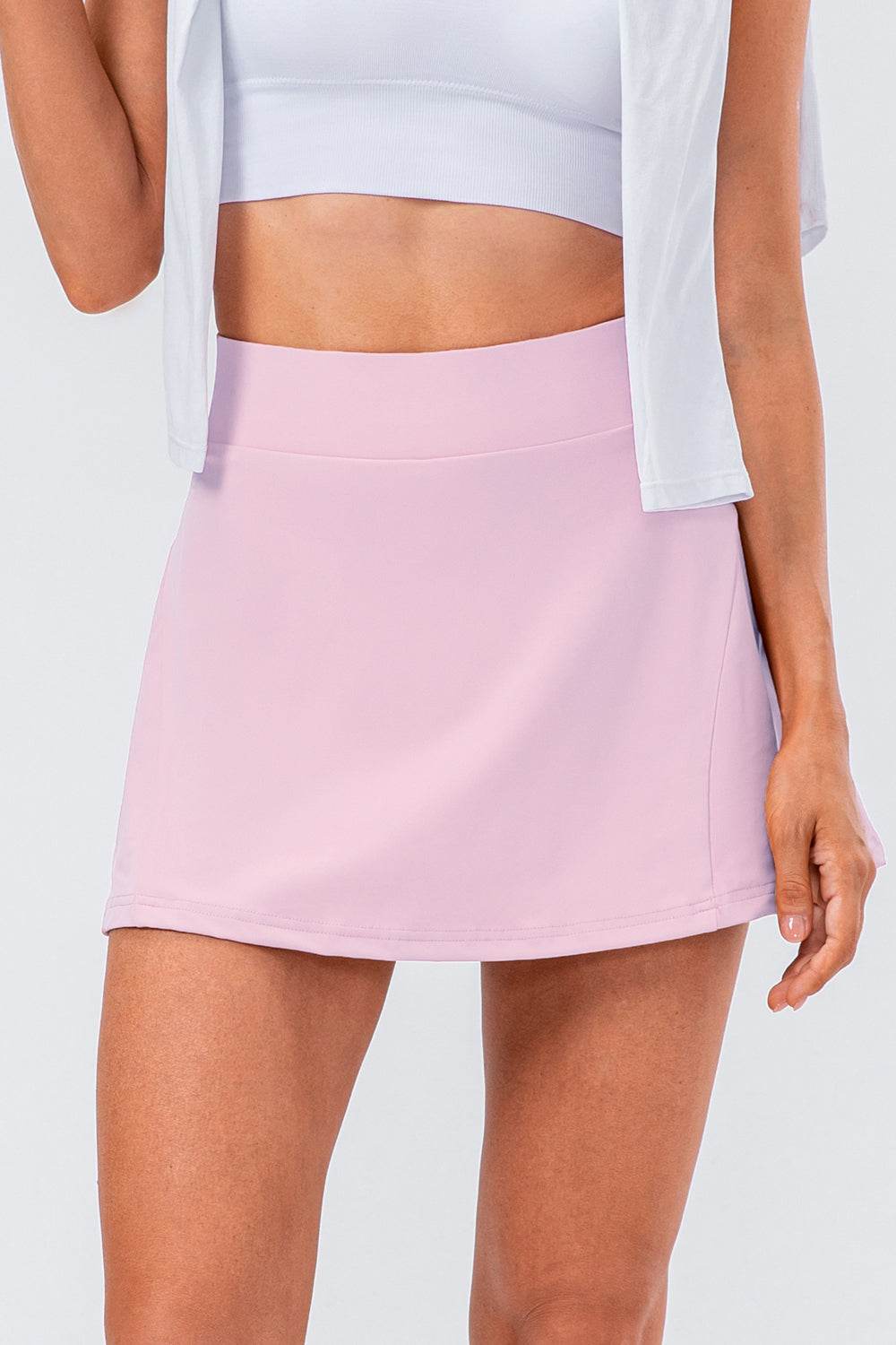 High Waist Pleated Active Skirt - Selvanelle
