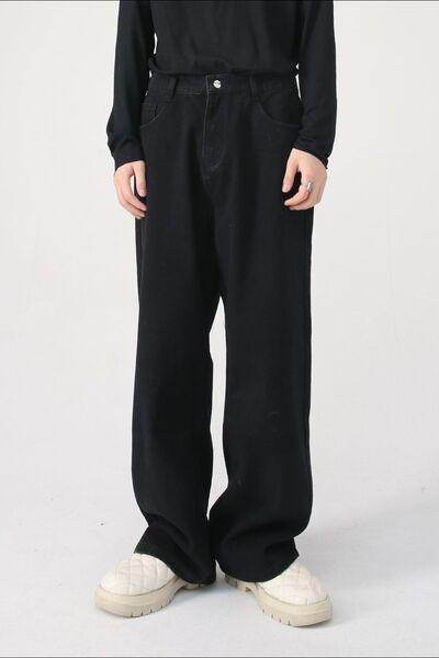 Baggy Jeans with Pockets for Comfortable Everyday Style - Selvanelle