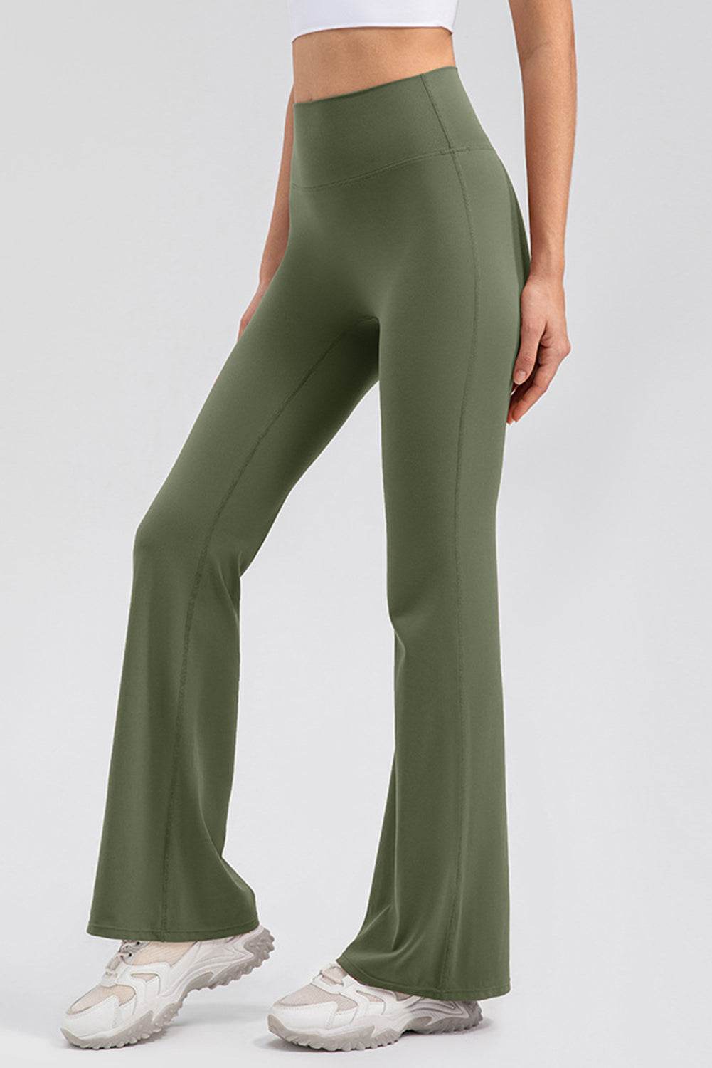 High Waist Straight Active Pants - Selvanelle