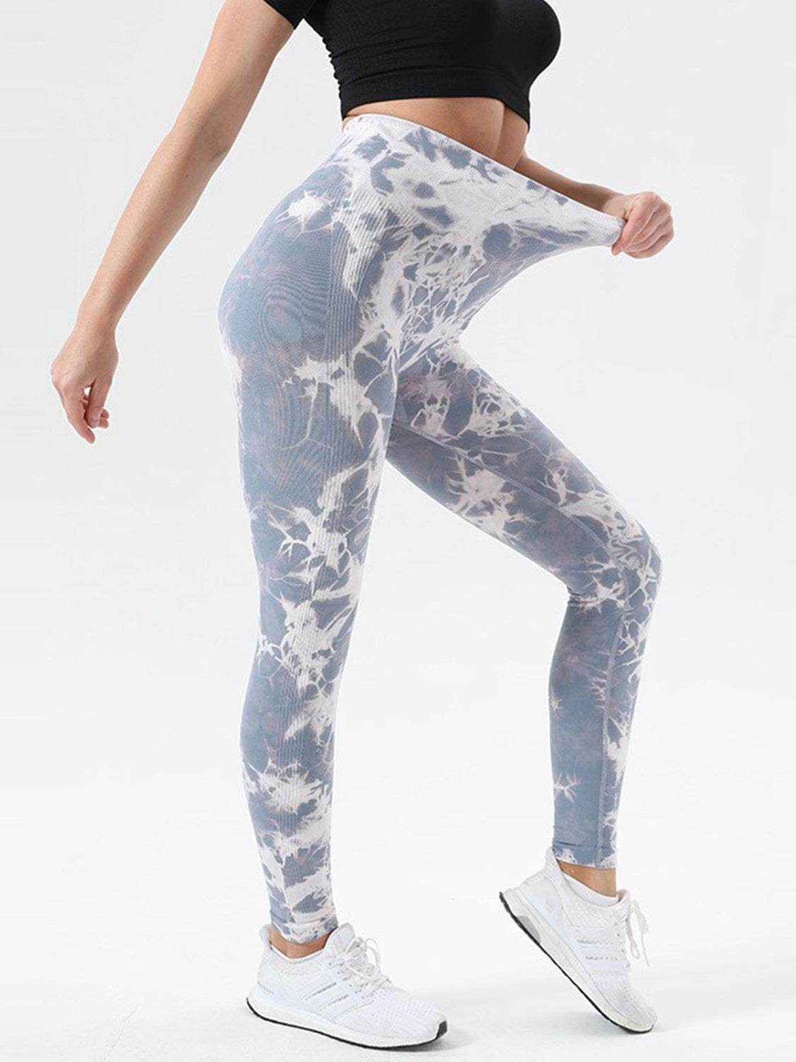 Tie-Dye High Waist Active Leggings for Comfort and Style - Selvanelle