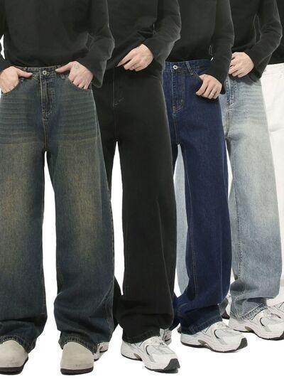 Wide Leg Jeans with Pockets for Comfortable Everyday Style - Selvanelle