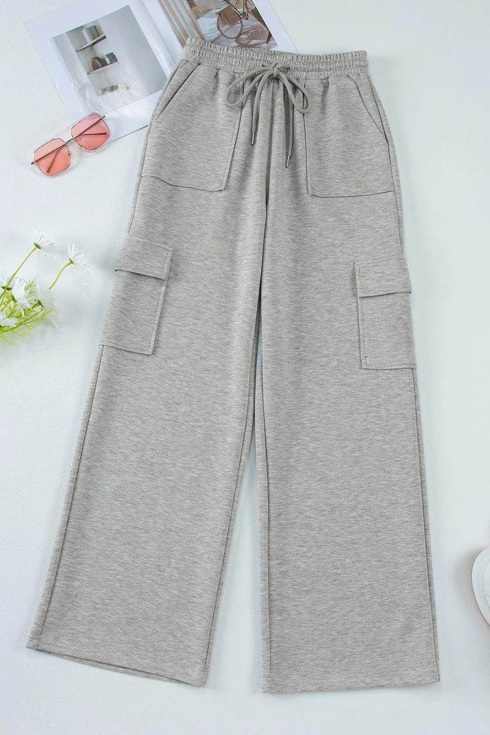 Drawstring Active Pants with Pockets for Comfort and Style - Selvanelle