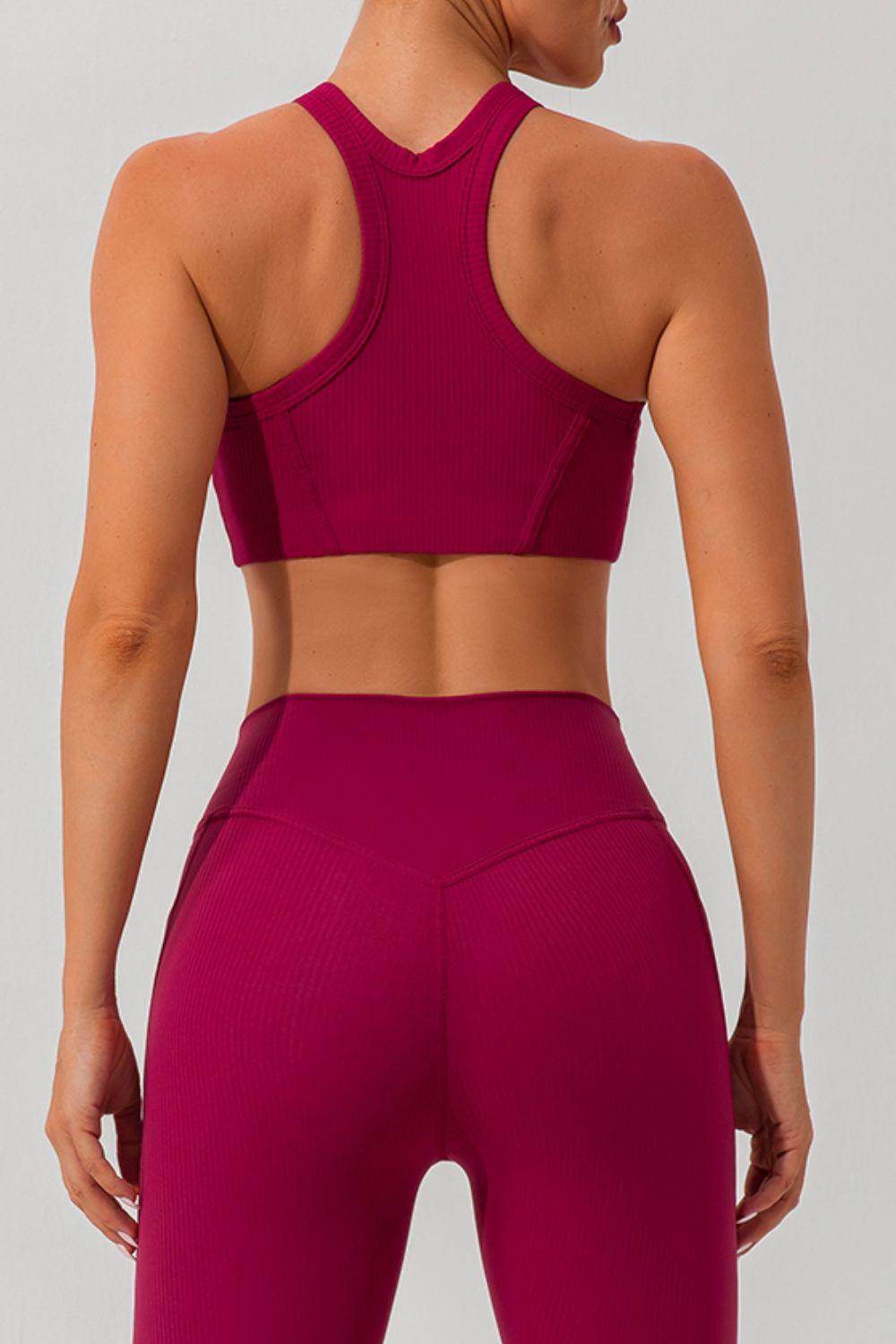 Round Neck Racerback Active Tank for Comfortable Workouts - Selvanelle