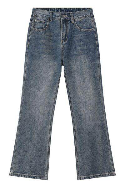 Mid Rise Jeans with Pockets for Casual Everyday Style - Selvanelle