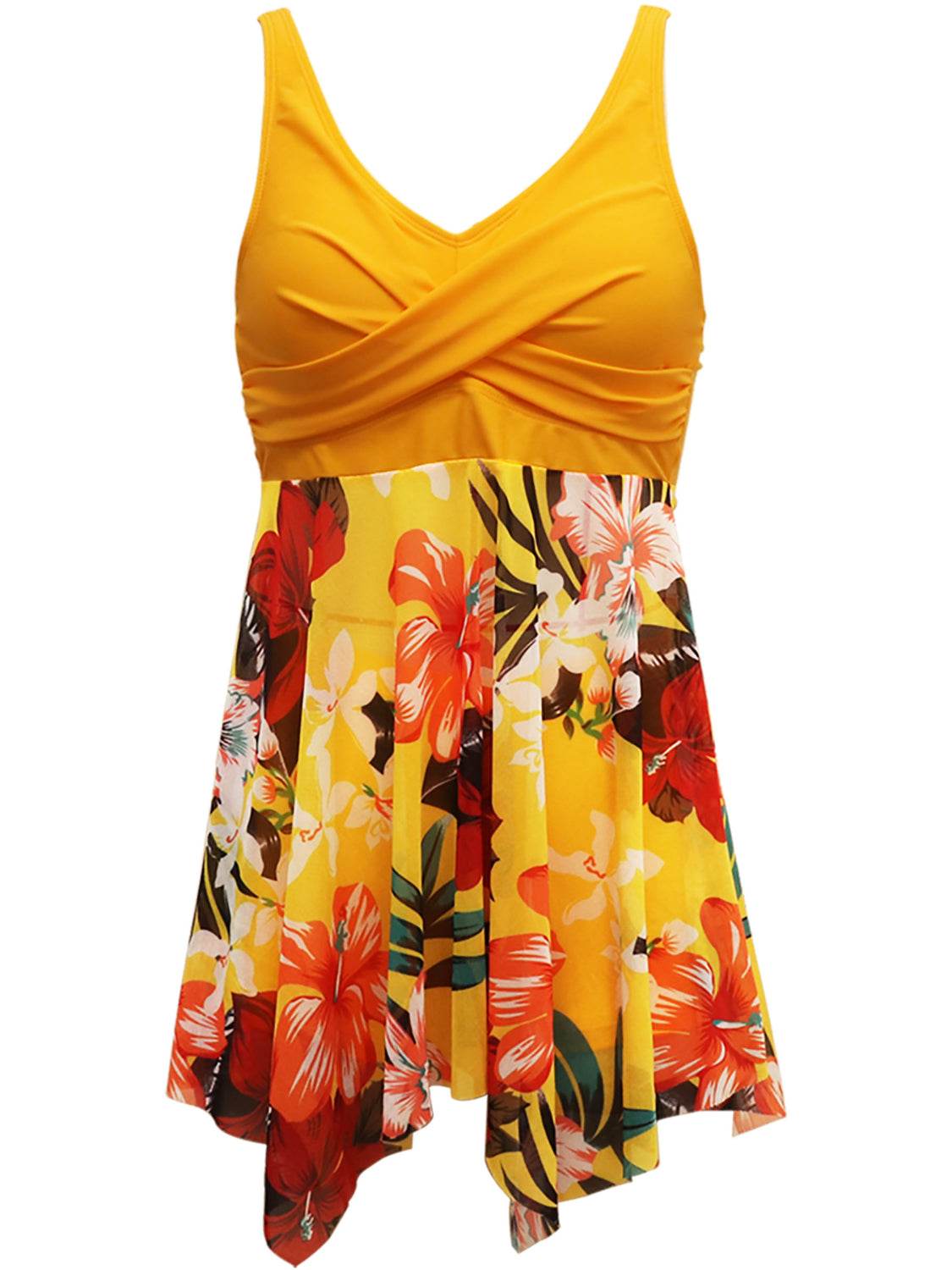 Printed Wide Strap Two-Piece Swim Set - Selvanelle