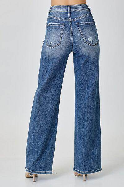 RISEN High Waist Jeans with Pockets for Stylish Comfort - Selvanelle