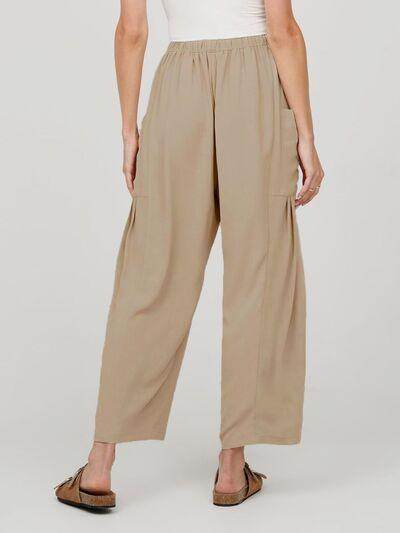 Full Size Wide Leg Pants with Pockets for Women - Selvanelle