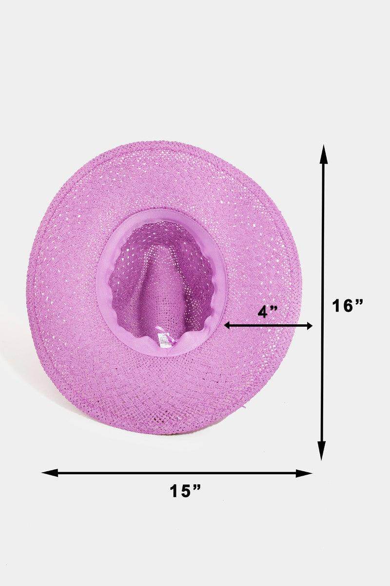 Fame Straw Braided Sun Hat for Stylish Summer Protection - Selvanelle