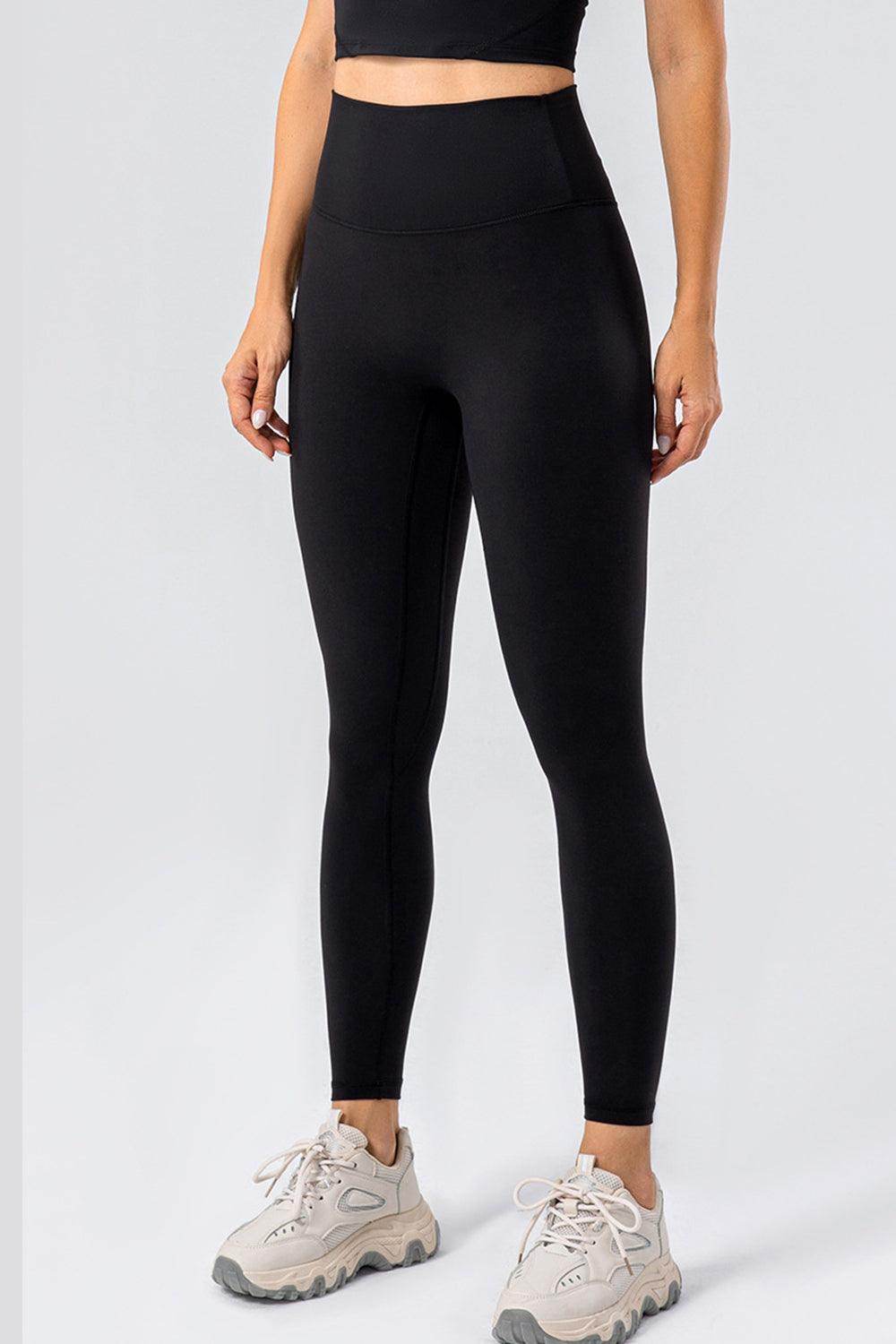 High Waist Wide Waistband Active Leggings for Women - Selvanelle