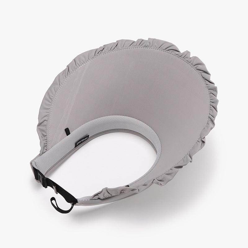 Frill Adjustable Ice Silk Sun Hat for Ultimate Sun Protection - Selvanelle