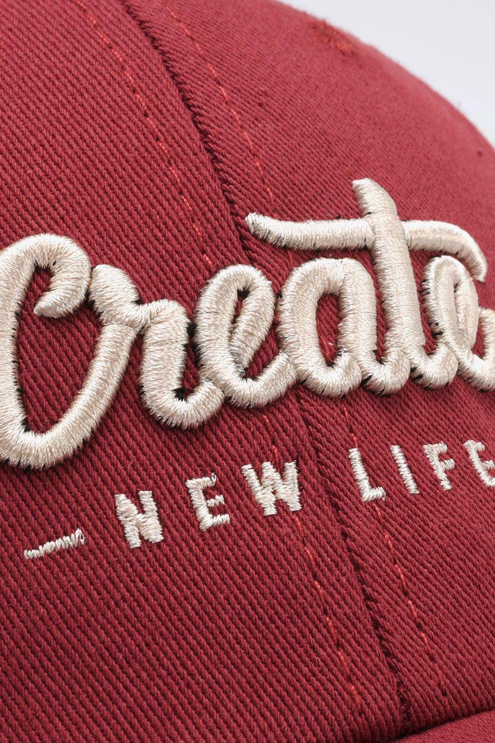 CREATE NEW LIFE Adjustable Cotton Baseball Cap for All Sizes - Selvanelle