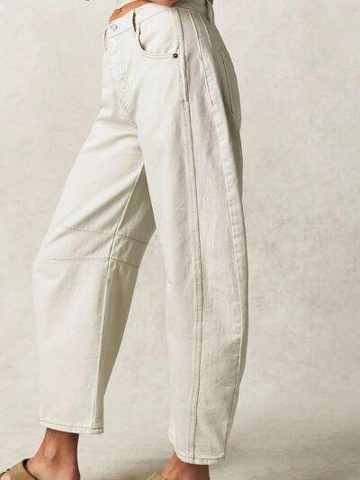 Wide Leg Jeans with Pockets for Stylish Everyday Wear - Selvanelle