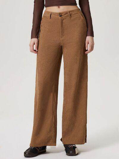 Stylish Wide Leg Pants with Pockets for Comfortable Wear - Selvanelle