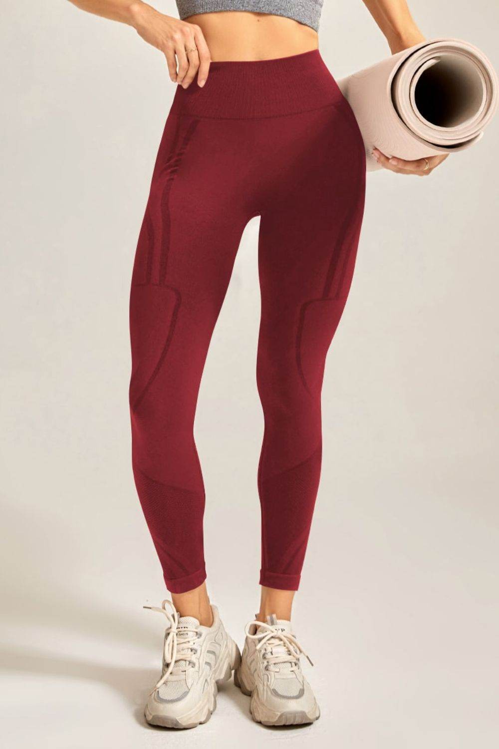 Wide Waistband Long Active Pants - Selvanelle