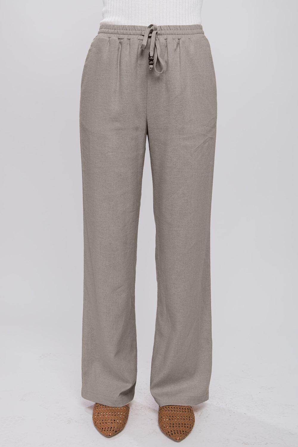 Love Tree Drawstring Wide Leg Pants for Chic Comfort - Selvanelle