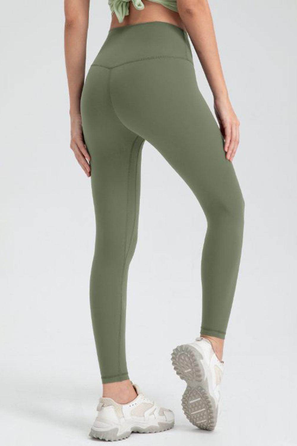 Wide Waistband Slim Fit Active Leggings for Women - Selvanelle
