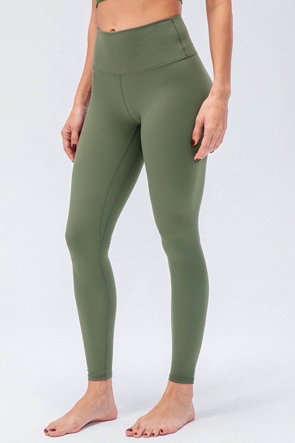 Wide Waistband Slim Fit Active Leggings - Selvanelle