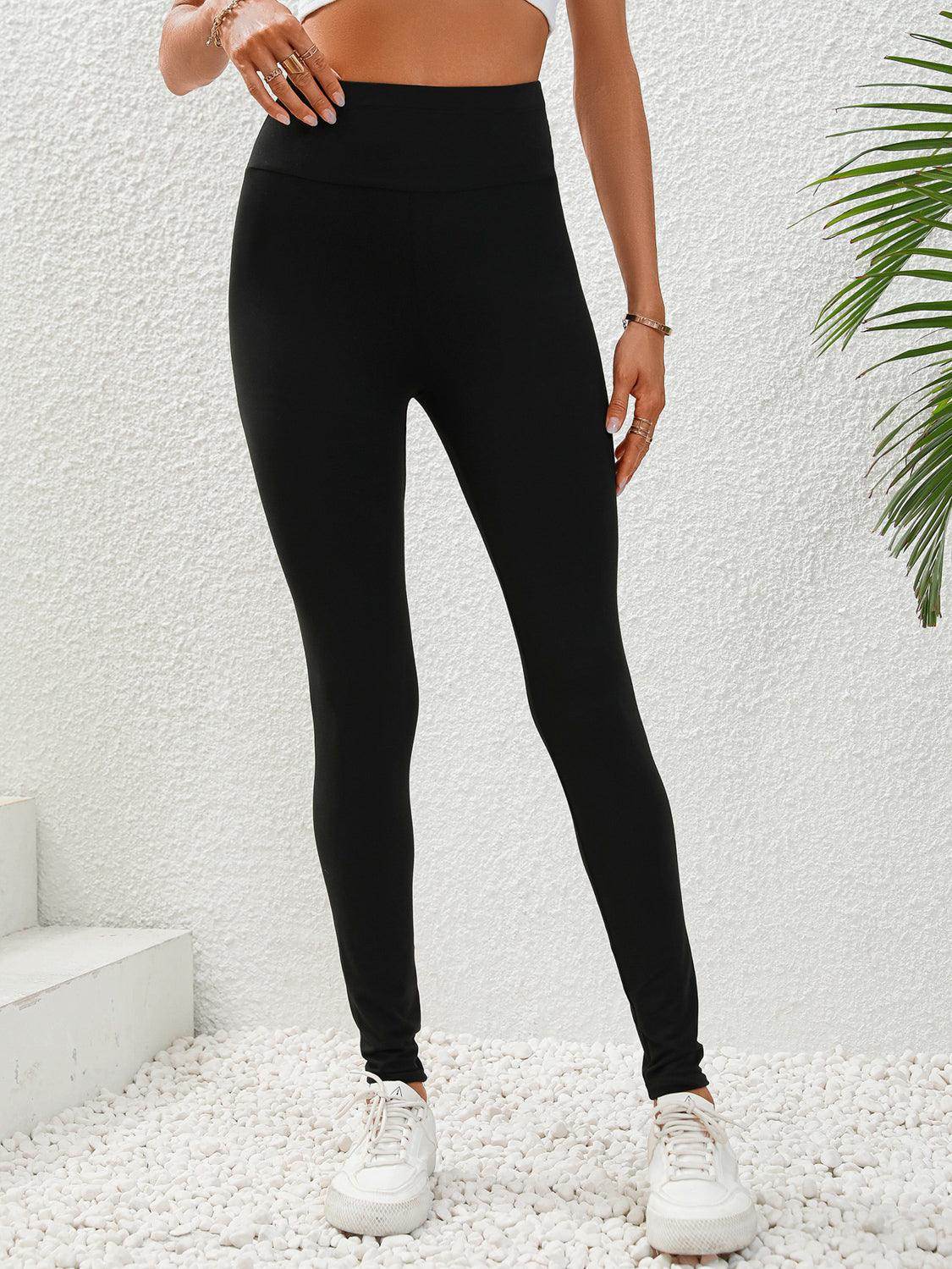 Wide Waistband Leggings for Ultimate Comfort and Style - Selvanelle