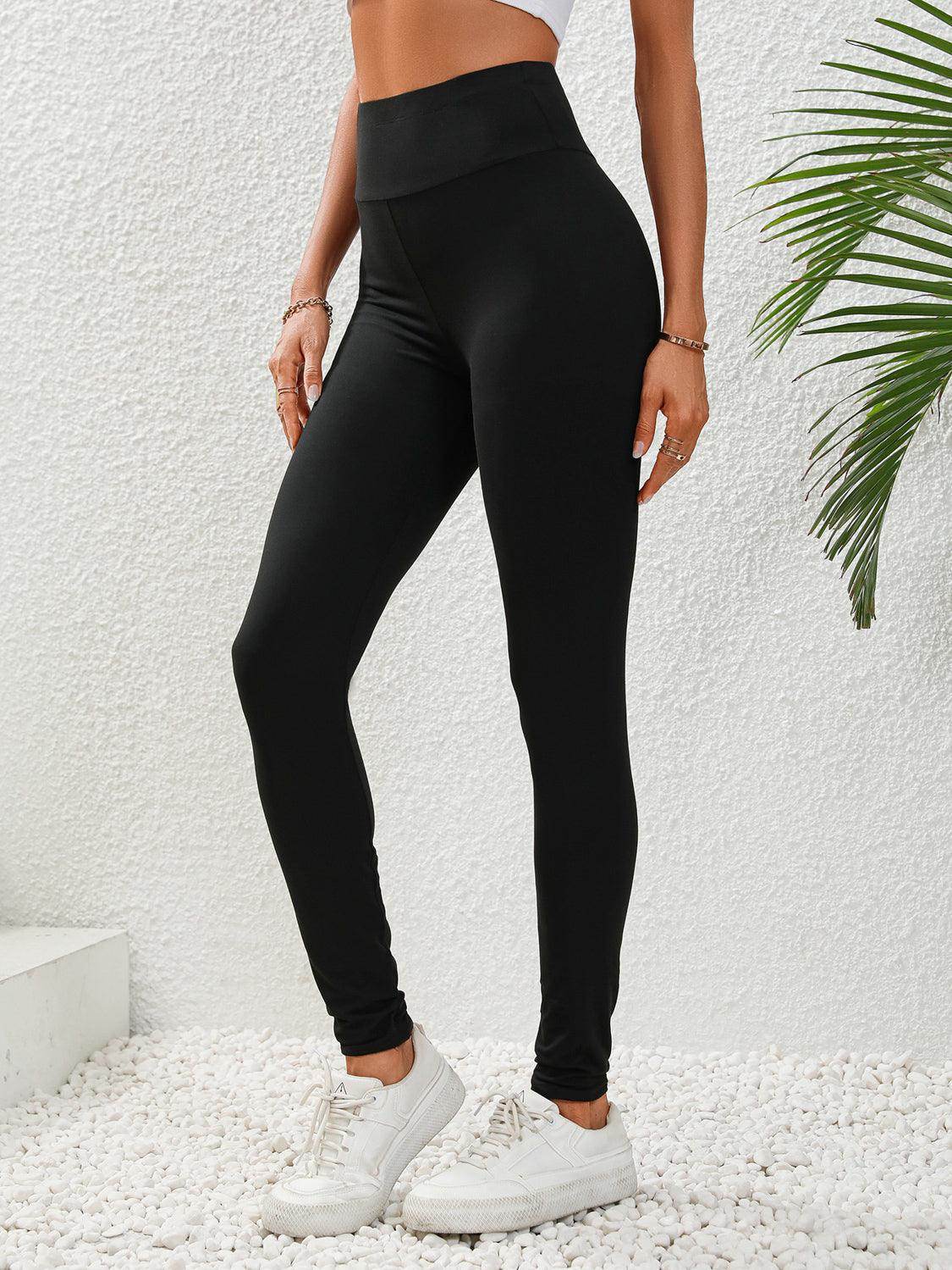 Wide Waistband Leggings for Ultimate Comfort and Style - Selvanelle