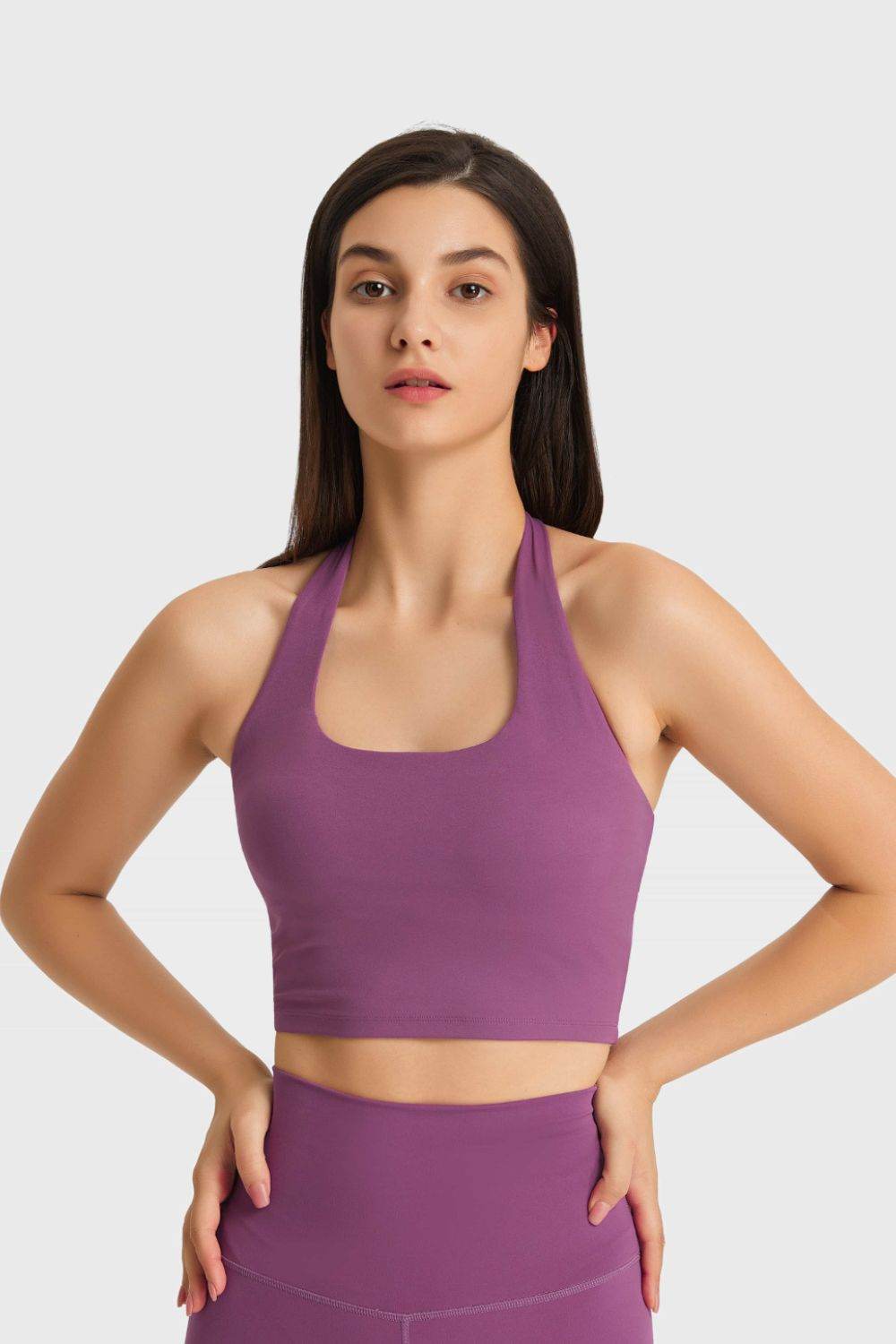 Millennia Breathable Halter Neck Sports Bra - Selvanelle