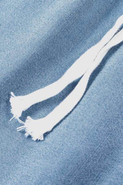 Drawstring Cargo Pocket Wide Leg Jeans for All-Day Comfort - Selvanelle