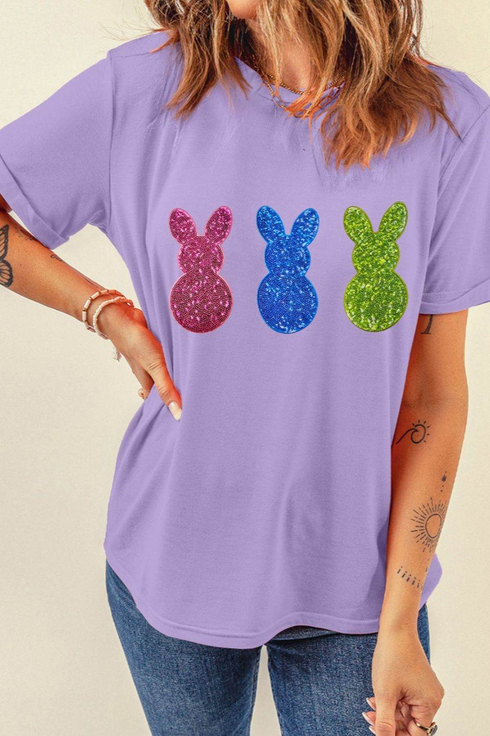 Shiny Bunny Short Sleeve T-Shirt - Selvanelle