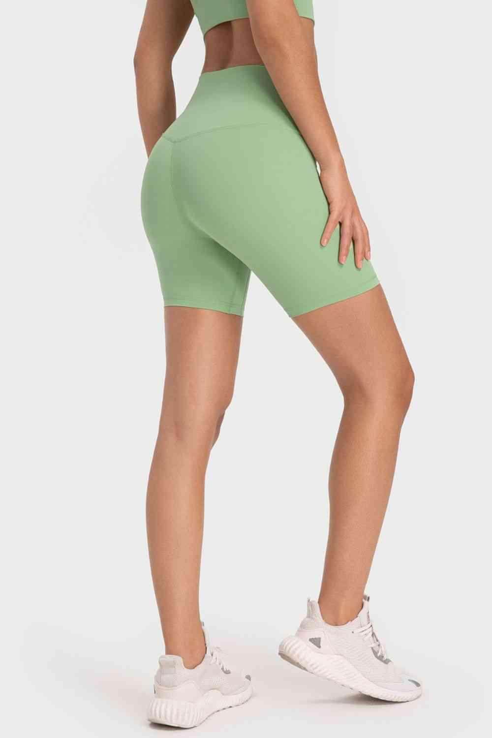 Millennia Staying Cozy Wide Waistband Biker Shorts For Comfort - Selvanelle