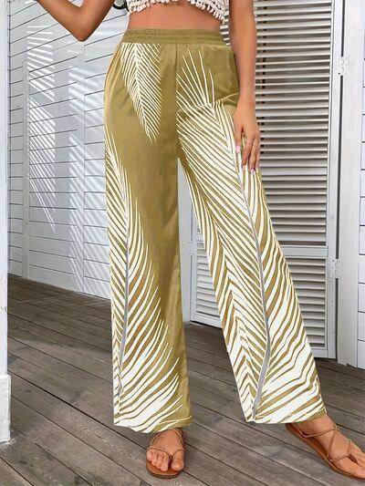 Stylish Printed Wide Leg Pants for Comfortable Fashion - Selvanelle