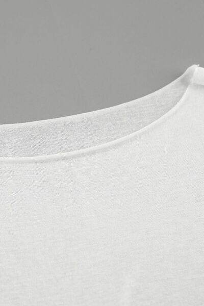 Ruched Round Neck Long Sleeve Blouse for Women Fashion - Selvanelle