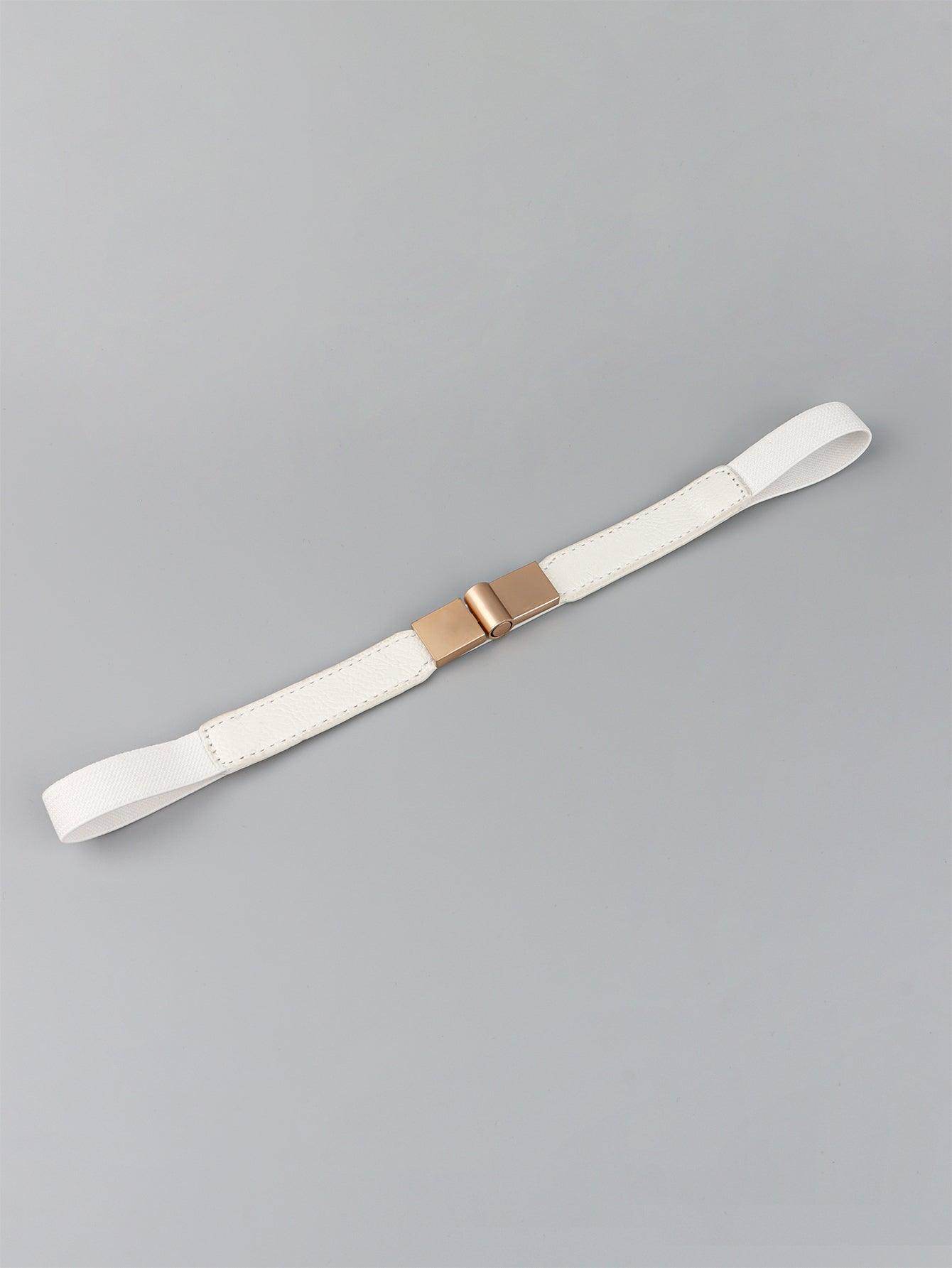 PU Elastic Skinny Belt for Women Adjustable Fashion Accessory - Selvanelle