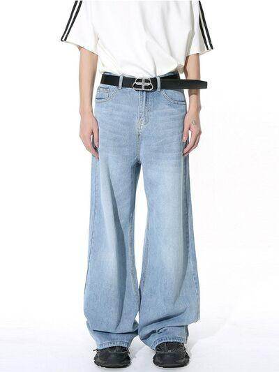 Wide Leg Jeans with Pockets for Stylish Comfort - Selvanelle