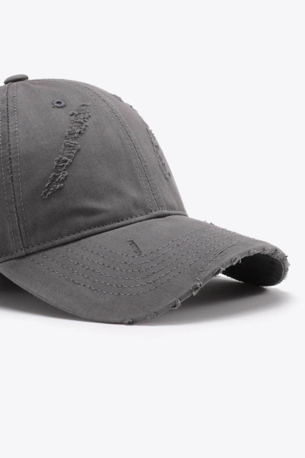 Distressed Adjustable Baseball Cap for Casual Style - Selvanelle