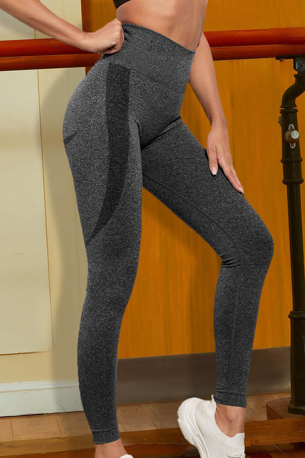Wide Waistband Sports Leggings - Selvanelle
