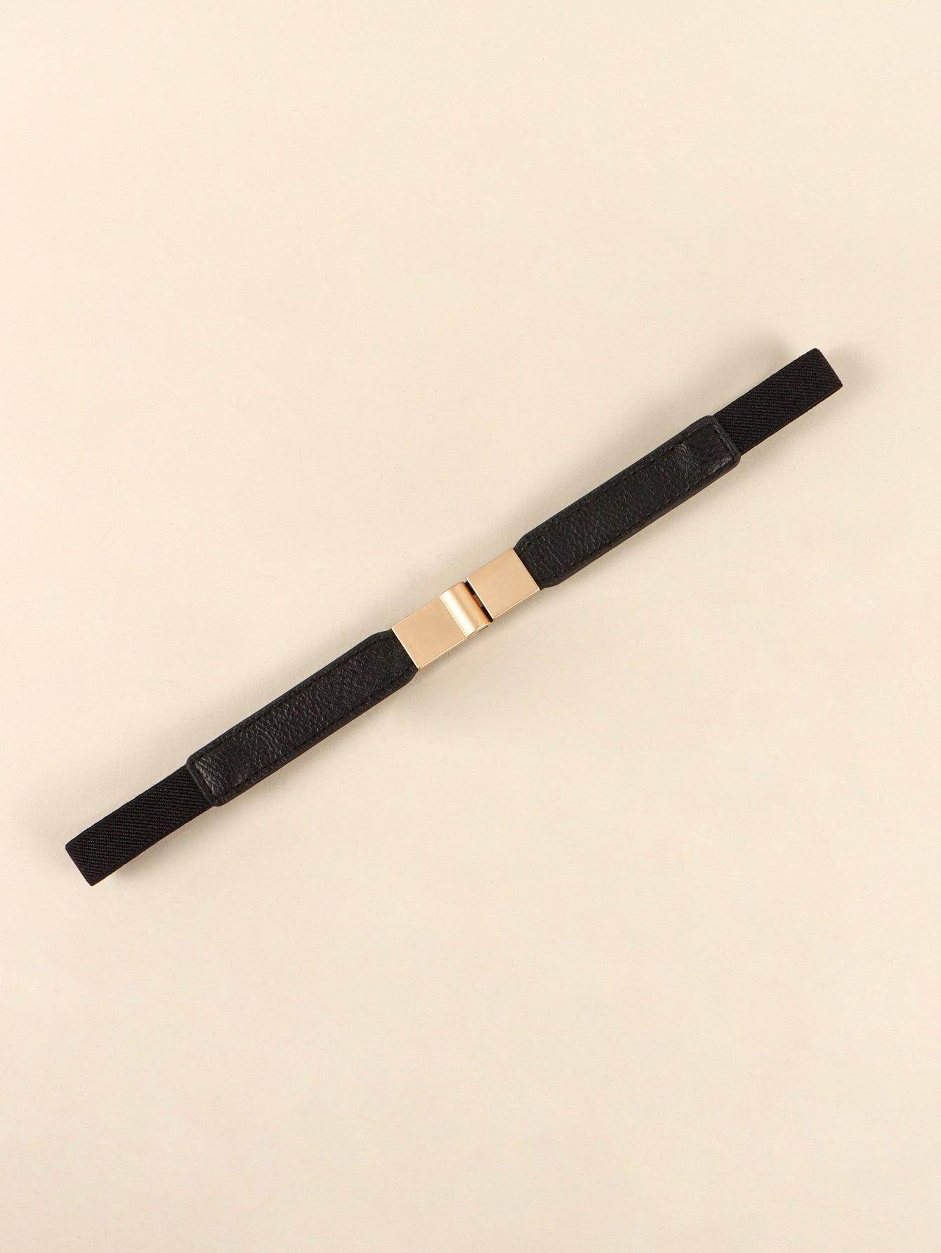 PU Elastic Skinny Belt for Women Adjustable Fashion Accessory - Selvanelle