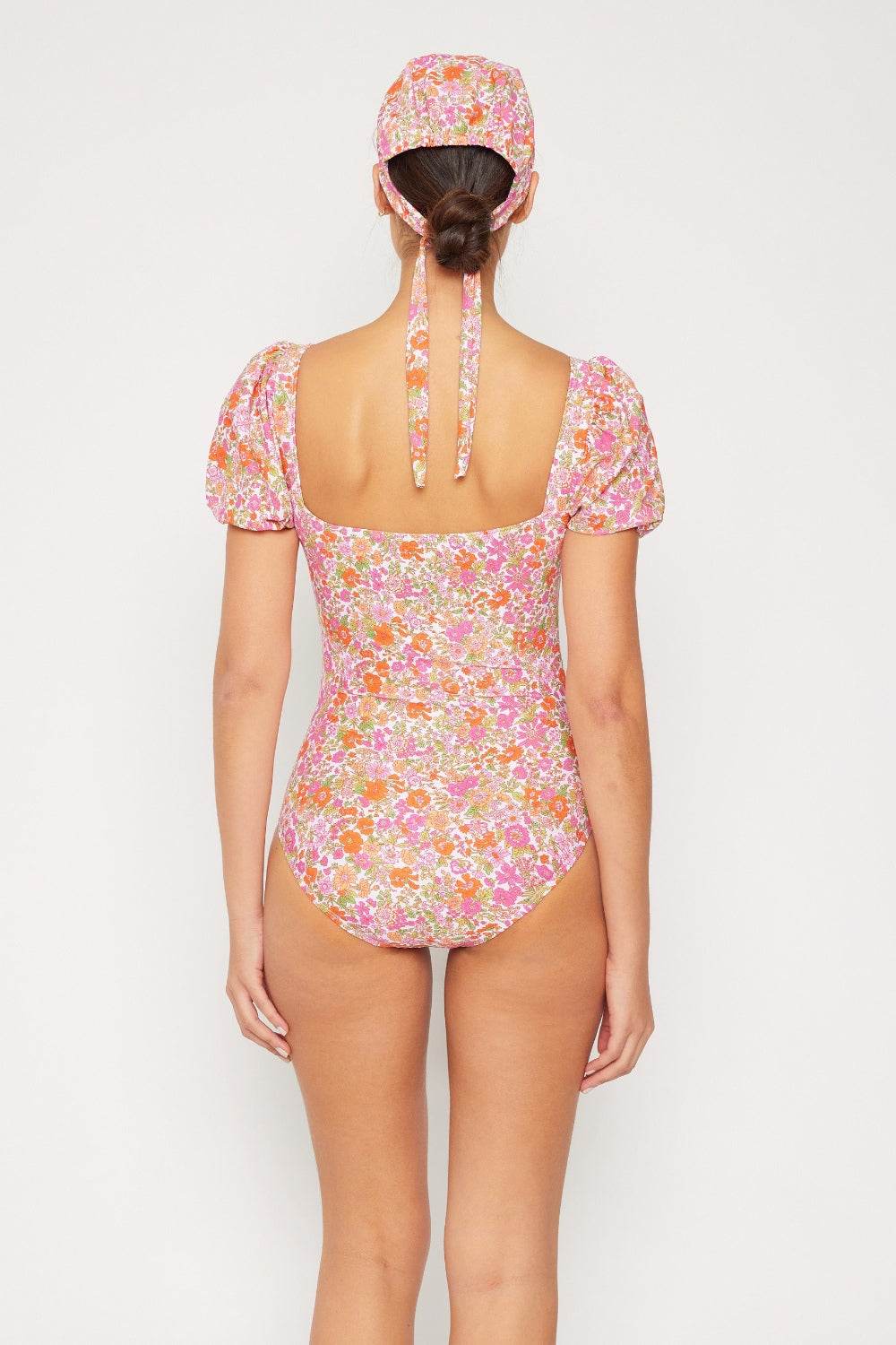 Marina West Swim Floral Puff Sleeve One-Piece - Selvanelle