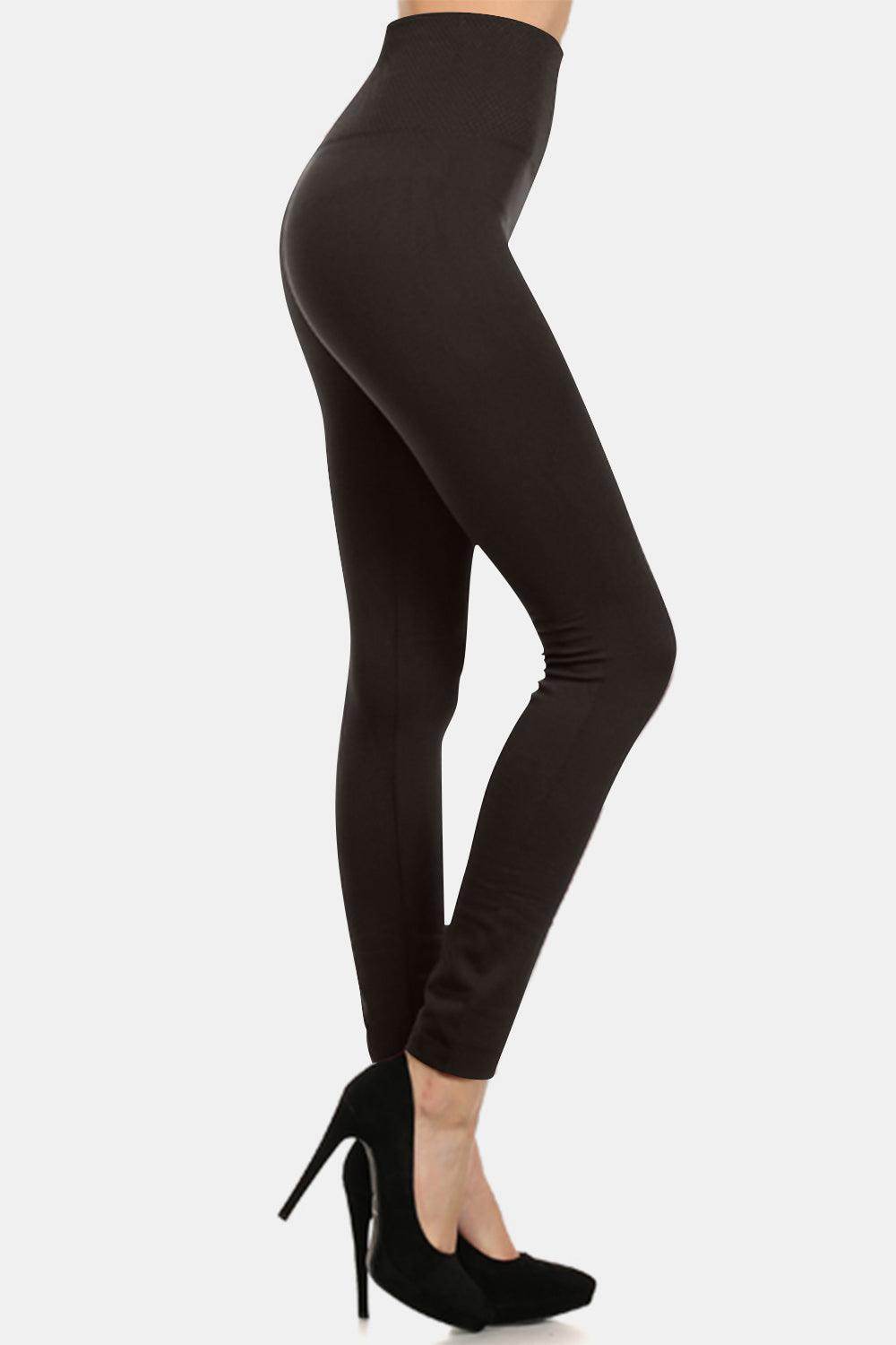 Yelete Seamless High Waist Fleece Leggings for Women - Selvanelle