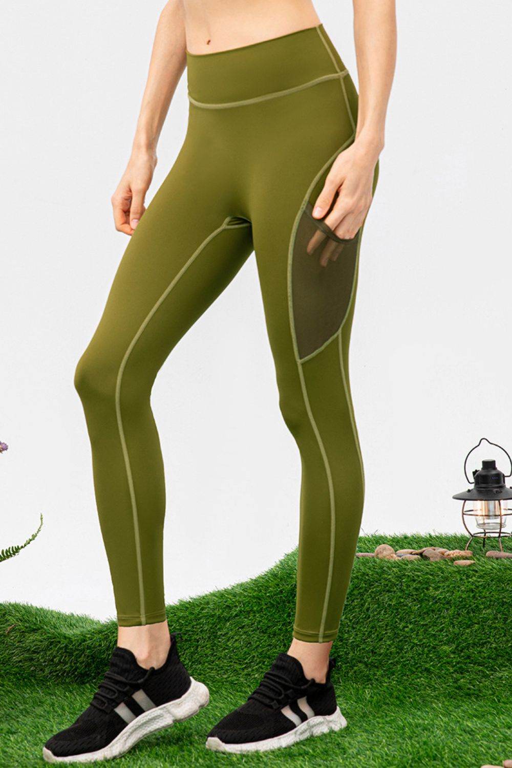 High Waist Slim Fit Long Sports Pants - Selvanelle
