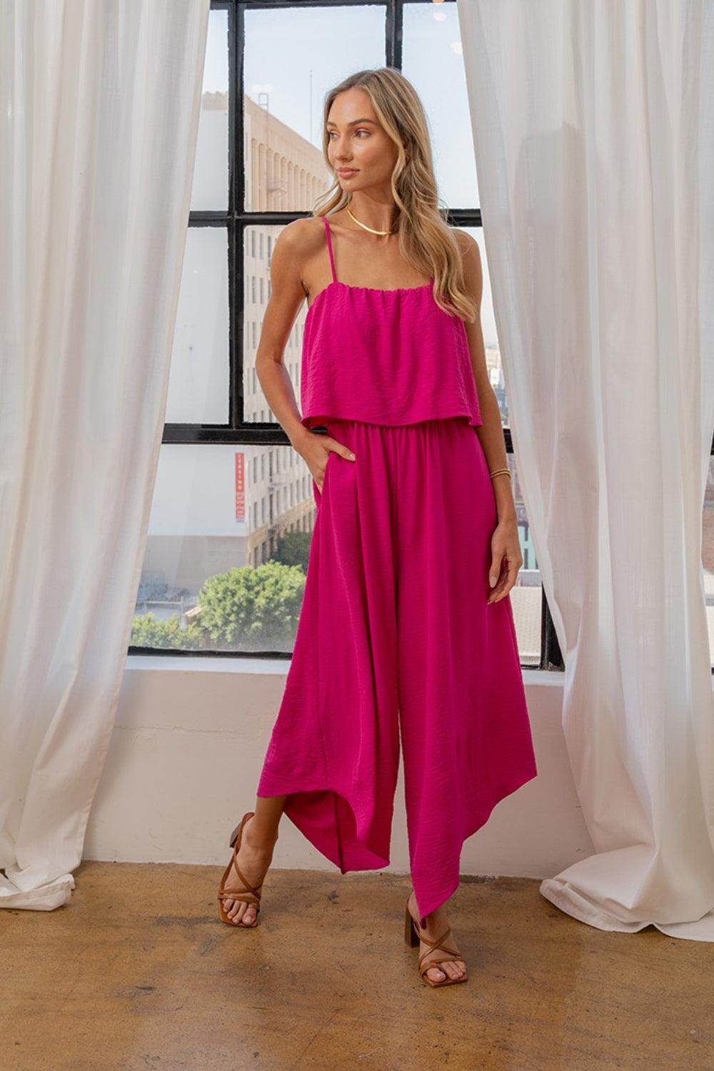 Sew In Love Full Size Sleeveless Wide Leg Jumpsuit Elegance - Selvanelle