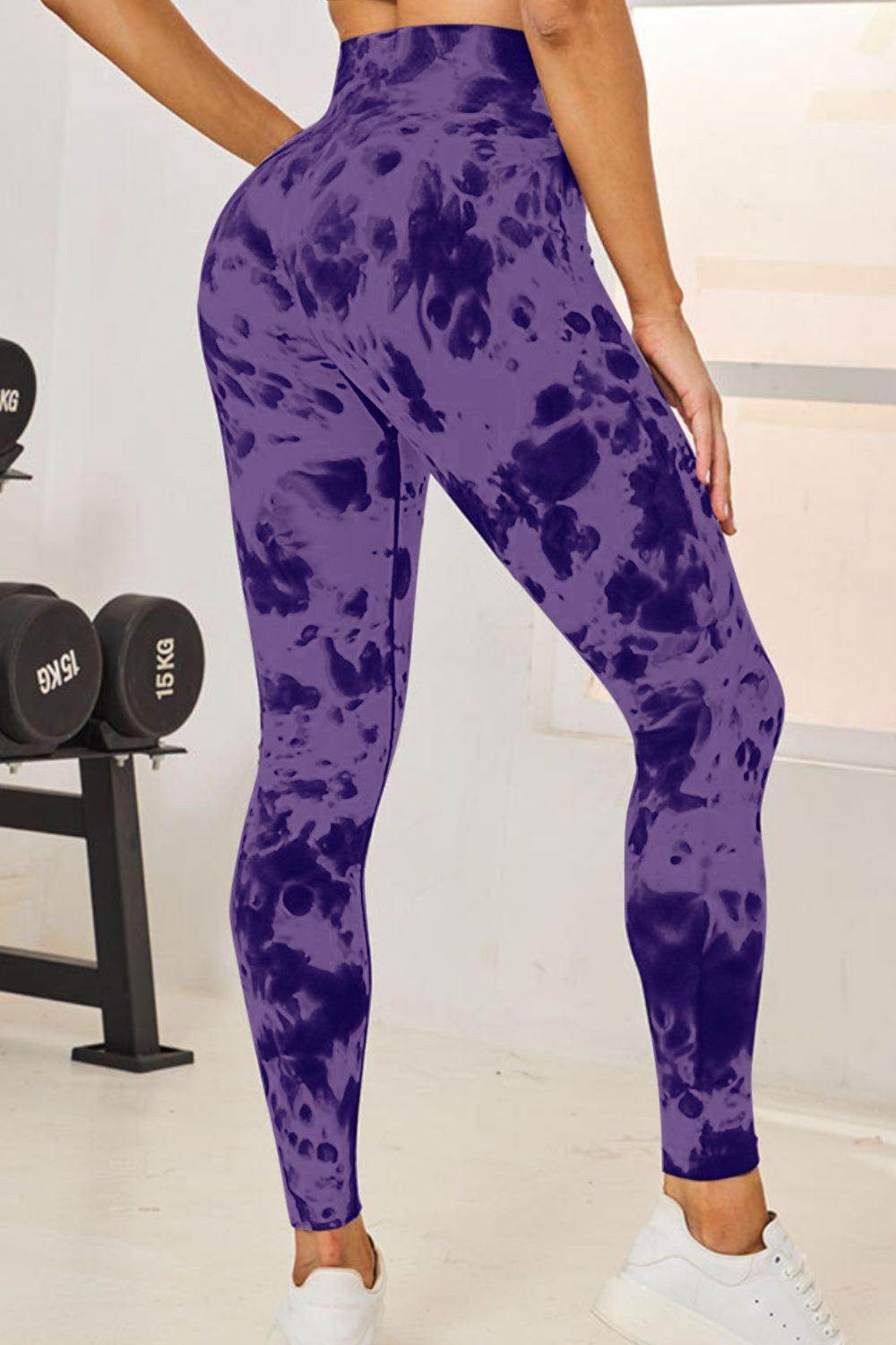 Tie-Dye High Waist Active Leggings for Comfortable Fitness - Selvanelle