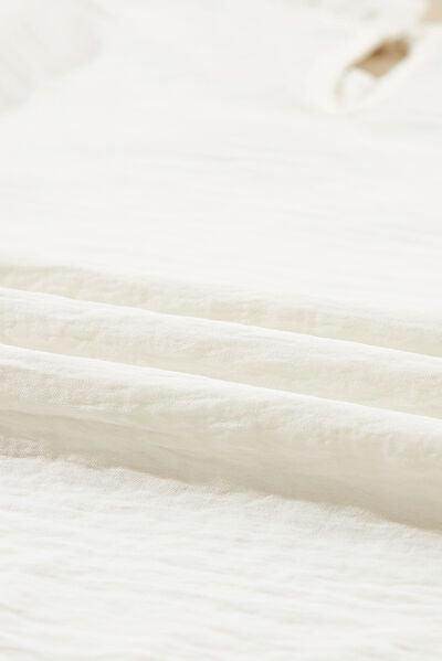 Frill Mock Neck Ruffled Balloon Sleeve Blouse for Women - Selvanelle