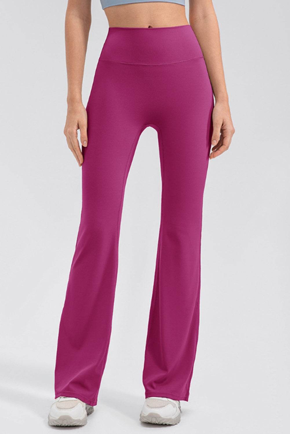 High Waist Straight Active Pants - Selvanelle