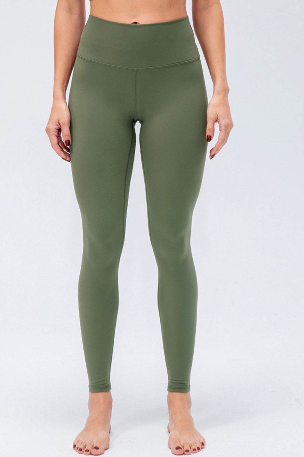 Wide Waistband Slim Fit Active Leggings - Selvanelle