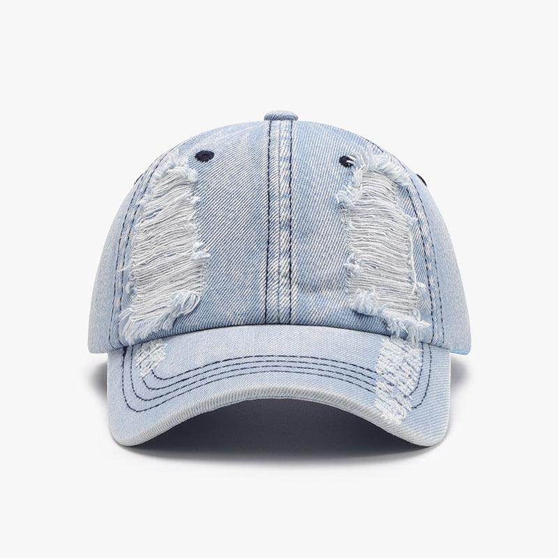 Distressed Cotton Baseball Cap for Casual Style and Comfort - Selvanelle