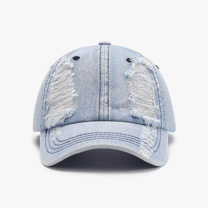 Distressed Cotton Baseball Cap for Casual Style and Comfort - Selvanelle