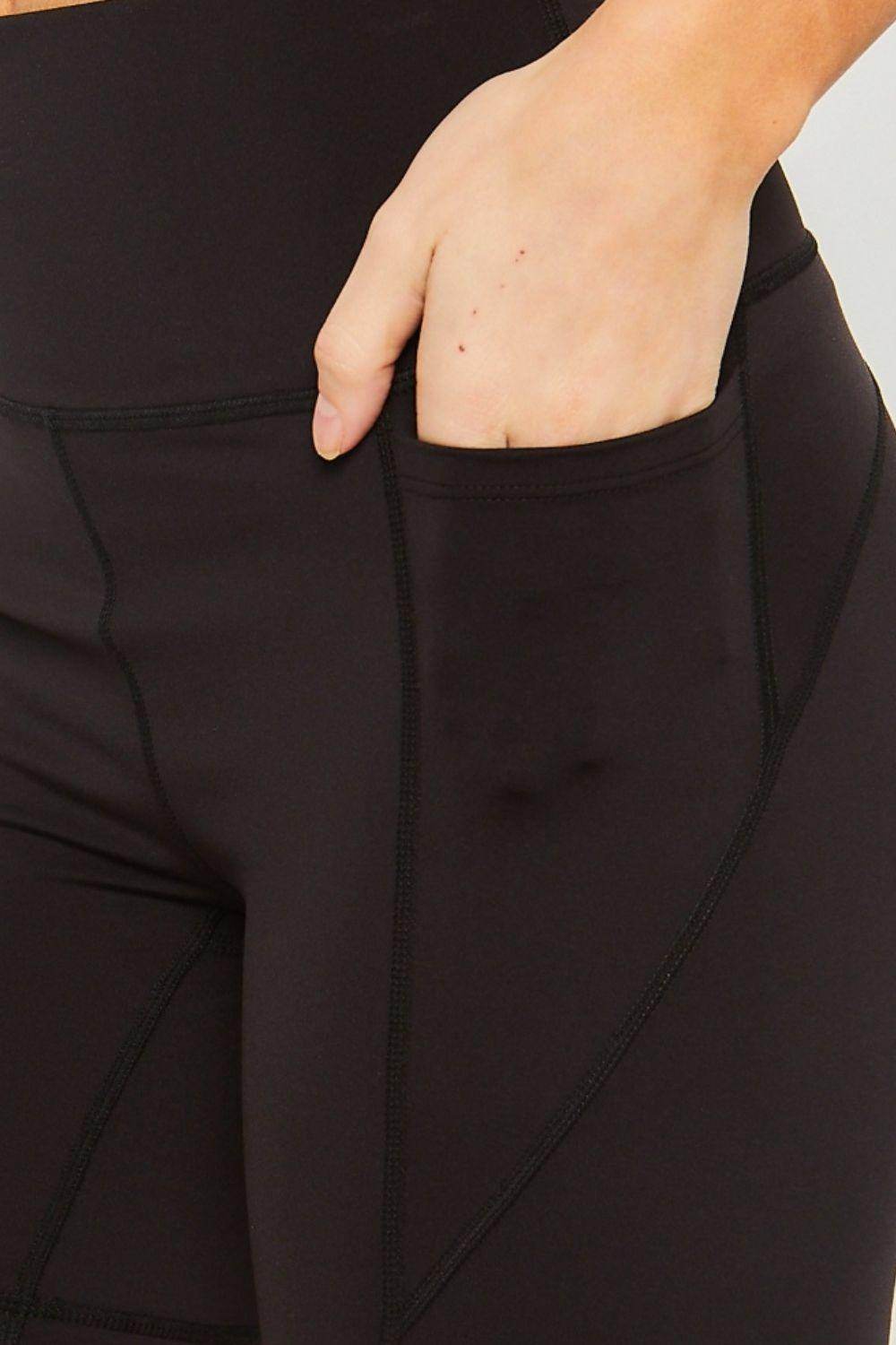 Love Tree High Waist Seam Detail Active Shorts for Women - Selvanelle