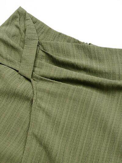 Perfee Ruched High Rise Shorts with Back Zipper for Women - Selvanelle